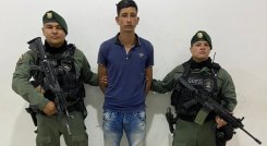 Maikel Sandoval fue capturado en el sector Quilombo de Villa del Rosario.