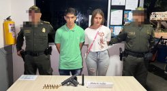 Llevaban la pistola en una caja de zapatos en el barrio Latino