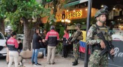 El Ejército apoya las labores de patrullaje en Los Caobos./ Foto Cortesía