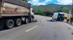 Accidente de tránsito en la vía Cúcuta-Pamplona.