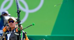 Ana María Rendón, tiro con arco. 