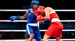 Angie Valdes, boxeadora colombiana. 