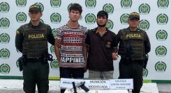 Jairo Alonso y Andrés Navarro Torrado fueron capturados en el barrio Tacaloa, de Ocaña.