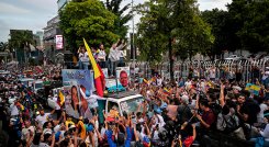 Nicolás Maduro y Edmundo González midieron fuerzas en multitudinarios cierres de campaña