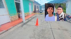 Luis Salazar y Jesús Pacheco fueron asesinados en la reconocida Calle del Comercio, de Villa Caro. 