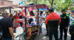 Incautación de megáfonos a carreteros en Cúcuta/Foto cortesía