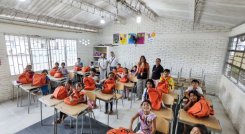 Niños yukpa que reciben clases en el colegio Simón Bolívar/Foto cortesía