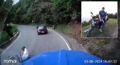 Las cámaras del vehículo registraron el momento exacto de la colisión. 