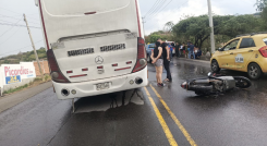 El accidente ocurrió en la vía que comunica a Cúcuta con El Zulia.