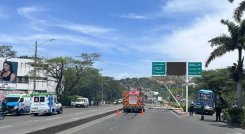 Monumental trancón en Cúcuta 