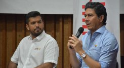 Sergio Castillo y Javier Díaz, presidentes de la Cámara y Bancóldex./ Foto Cortesía
