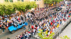 Los cierres viales por las actividades de las ferias generaron trancones, las  cuales afectaron la dinámica productiva de la ciudad./ Foto Cortesía