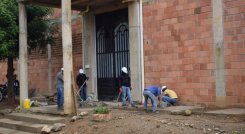 Aprendices del SENA ayudaron a construir la iglesia de Antonia Santos/Foto cortesía