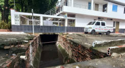 Múltiples accidentes se han registrado en este canal de aguas lluvia del barrio Los Próceres.