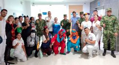 Clínica Duarte y Ejército Nacional: celebración de Halloween