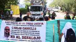 Damnificados de Valles del Rodeo protagonizaron trancón reclamando beneficios a cuatro años de la tragedia.
