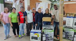 Entrega de dotación a comunales