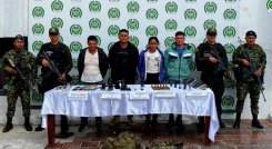 Presuntos integrantes de las disidencias de las Farc