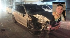 4 En un video quedó registrado cuando el conductor de la camioneta BMW, de color gris, fue bajado por la comunidad del automotor, en presencia de unos policías.