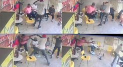 Los delincuentes venían de camisa blanca y zapatos negros. 
