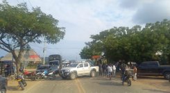 Vías cerradas en Cúcuta por paro de arroceros. / Foto: Cortesía / La Opinión 