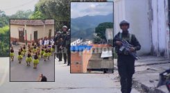 Un hostigamiento a la estación de Policía de Convención dejó un policía herido.