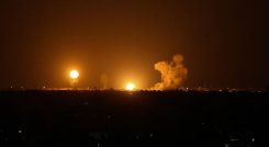 Bombardeos en Gaza. 