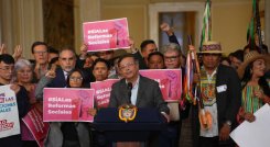 El presidente Gustavo Petro anunció la convocatoria a una consulta popular para avalar las reformas sociales./Foto Presidencia