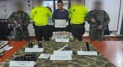 En los siete allanamientos, la Policía y el Ejército se incautaron de una pistola, dos cargadores y 56 balas.