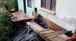  Casa en riesgo por las lluvias