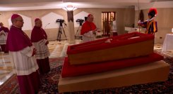 Primeras imágenes del féretro del papa Francisco, Cortesía Vaticano 