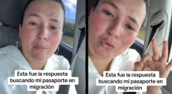 Migrante venezolana. 
