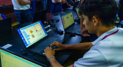 Jóvenes estudian en el Catatumbo.