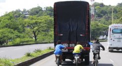 Imprudencia vial en Cúcuta. 