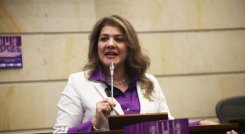 La senadora cucuteña Lorena Ríos habló sobre la reforma laboral y el episodio del archivo del proyecto./Foto cortesía