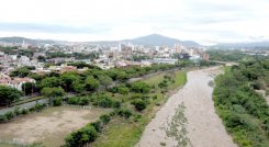 Río Pamplonita en su paso por Cúcuta./Foto Carlos Ramírez