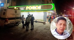 Dos sujetos en moto llegaron al restaurante. Uno de ellos se bajó, ingresó y disparó a padre e hijo. / Foto Cortesía