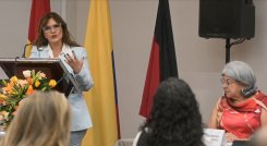 Magistrada del Consejo Superior de la Judicatura y coordinadora de la especialidad de tierras, Claudia Expósito Vélez/Foto cortesía