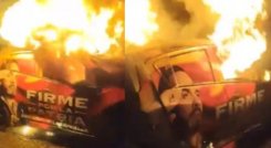 Atentado carro Abelardo de la Espriella. 