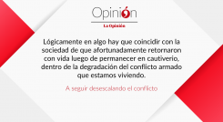 A seguir desescalando el conflicto
