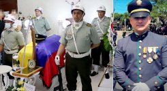 En la funeraria Rincón le dieron el último adiós al intendente Franklyn Alfonso Guerrero. / Foto: Carlos Ramírez-La Opinión