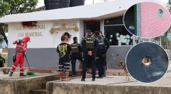 El CAI Morichal quedó totalmente destruido por los disparos de fusil y las granadas. / Fotos: Carlos Ramírez-La Opinión