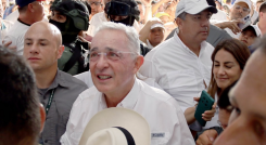 Álvaro Uribe Vélez, expresidente y candidato al Senado de la República.