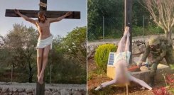 CRISTO DESTRUIDO EN LÍBANO 
