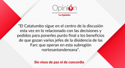 Sin visos de paz ni de concordia