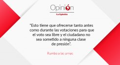 Rumbo a las urnas