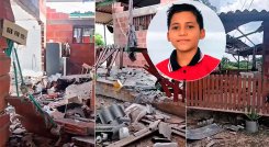 La vivienda de las víctimas quedó totalmente destruida tras la explosión. / Foto: cortesía