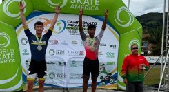 Matías Velásquez (izquierda), sigue ganando experiencia y dejando en alto el nombre de Norte de Santander en el patinaje.