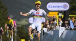 Tadej Pogar comenzó a dar la batalla en el Tour al imponerse en la tercera etapa.