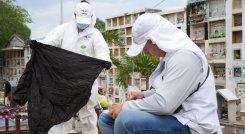 Unidad de Búsqueda de personas dadas por desaparecidas inicia trabajos forenses en el antiguo cementerio de El Zulia./Foto: Cortesía